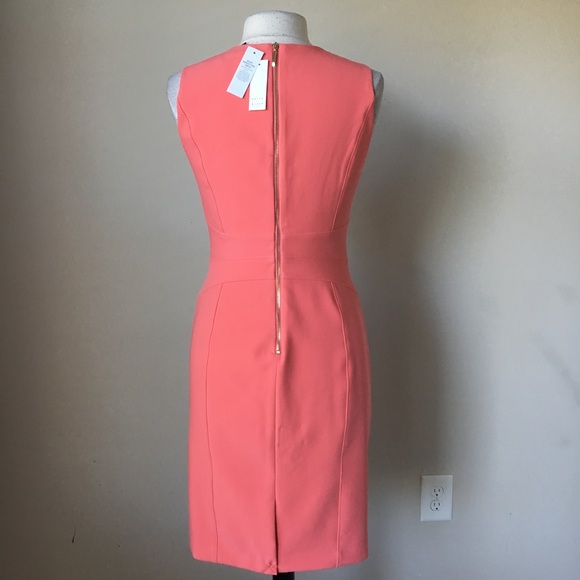 Seamed sheath gelato sleeveless Vee neck dress - Picture 2 of 5